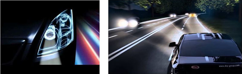 More and more intelligent headlights are installed onto vehicles.