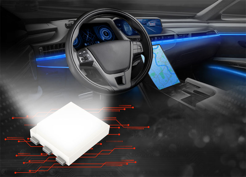 ROHMs newest RGB LED chip can minimize color variatios for automotive interior lighting