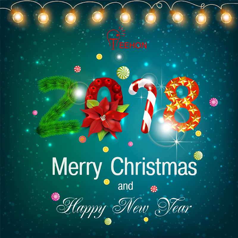 teehon Christmas and new year holiday greeting