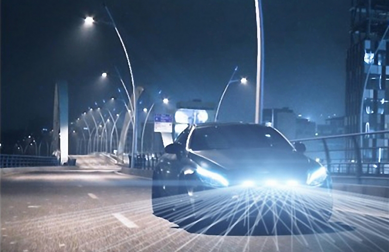 Osram is developing car laser lights for automotive lights applications