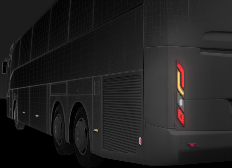HELLA designed specific led lights for buses and coaches