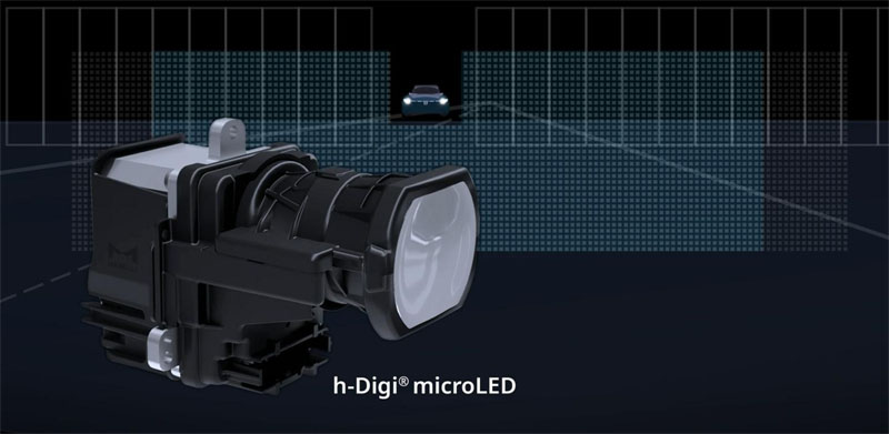  h-digi microLED system developed by Marelli and Ams Osram