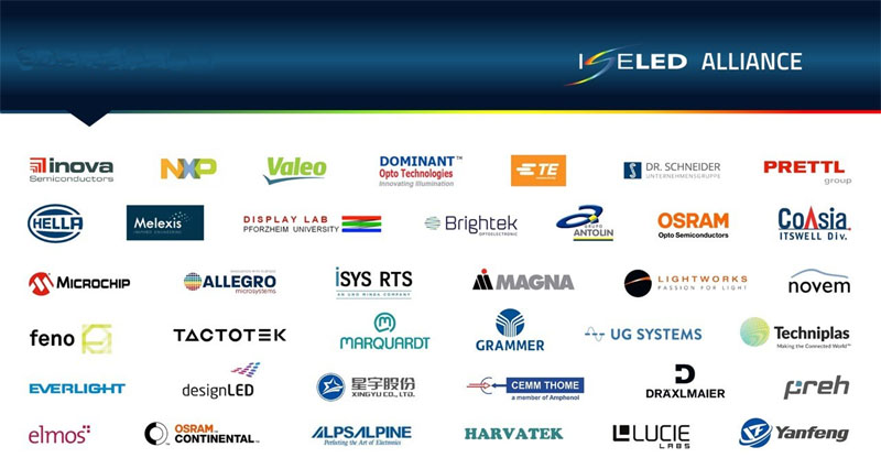 Some of the famous manufacturers in ISELED Alliance