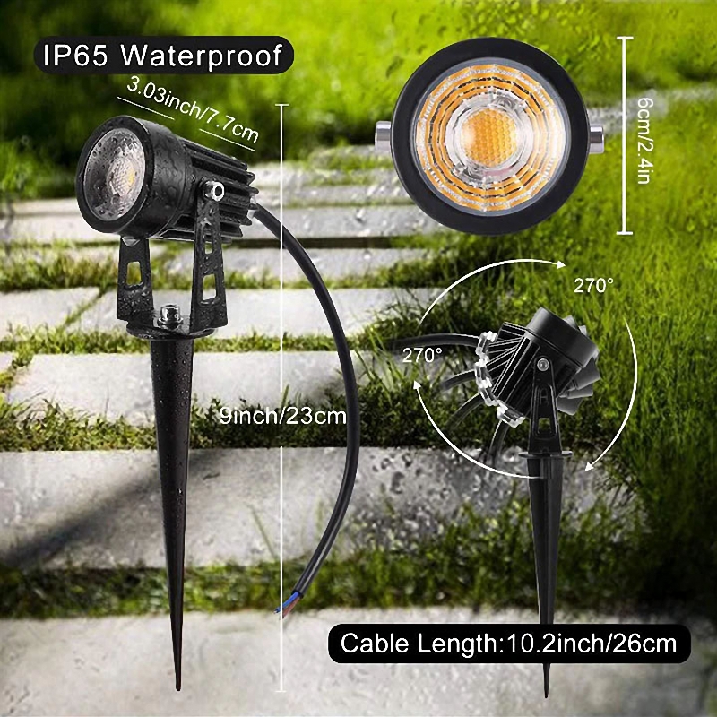 LED spike light for garden and outdoors LED spike light for garden and outdoors