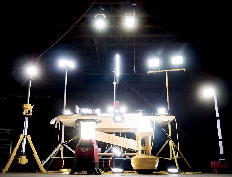 high power and super bright led work lights for heavy duty machines in construction site
